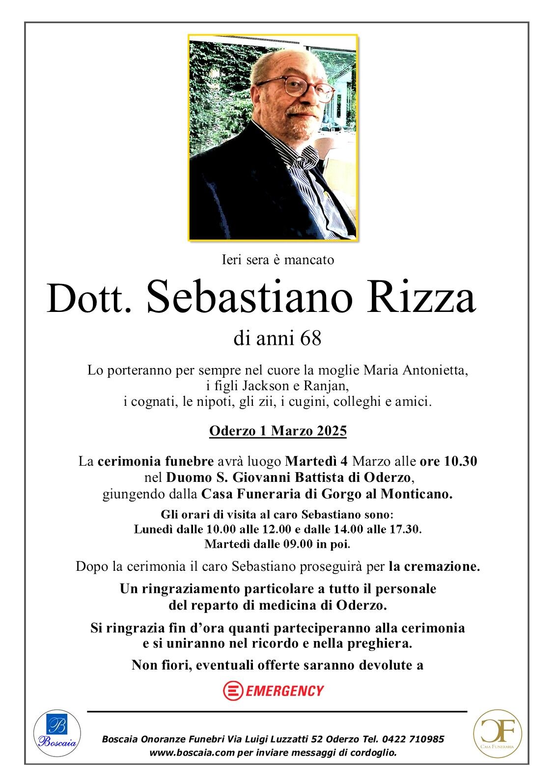 Dottor Sebasiano Rizza Oderzo