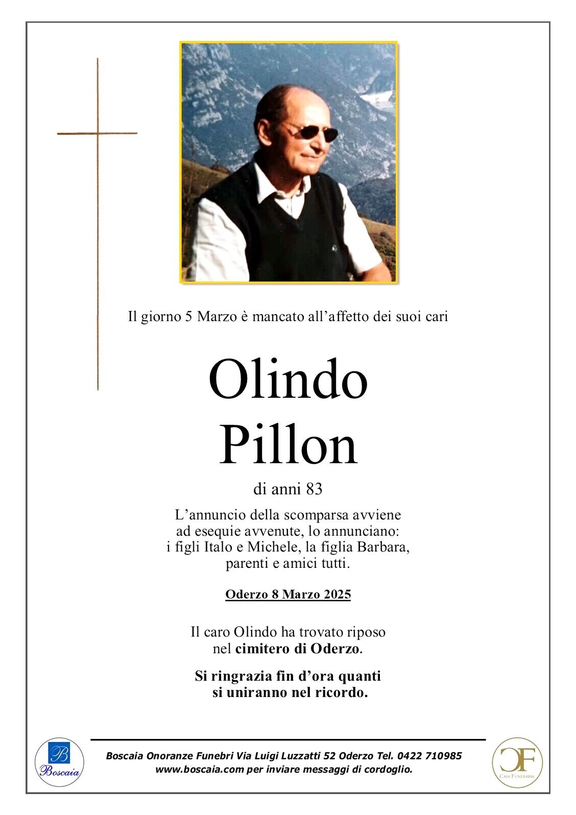 olindo pillon oderzo